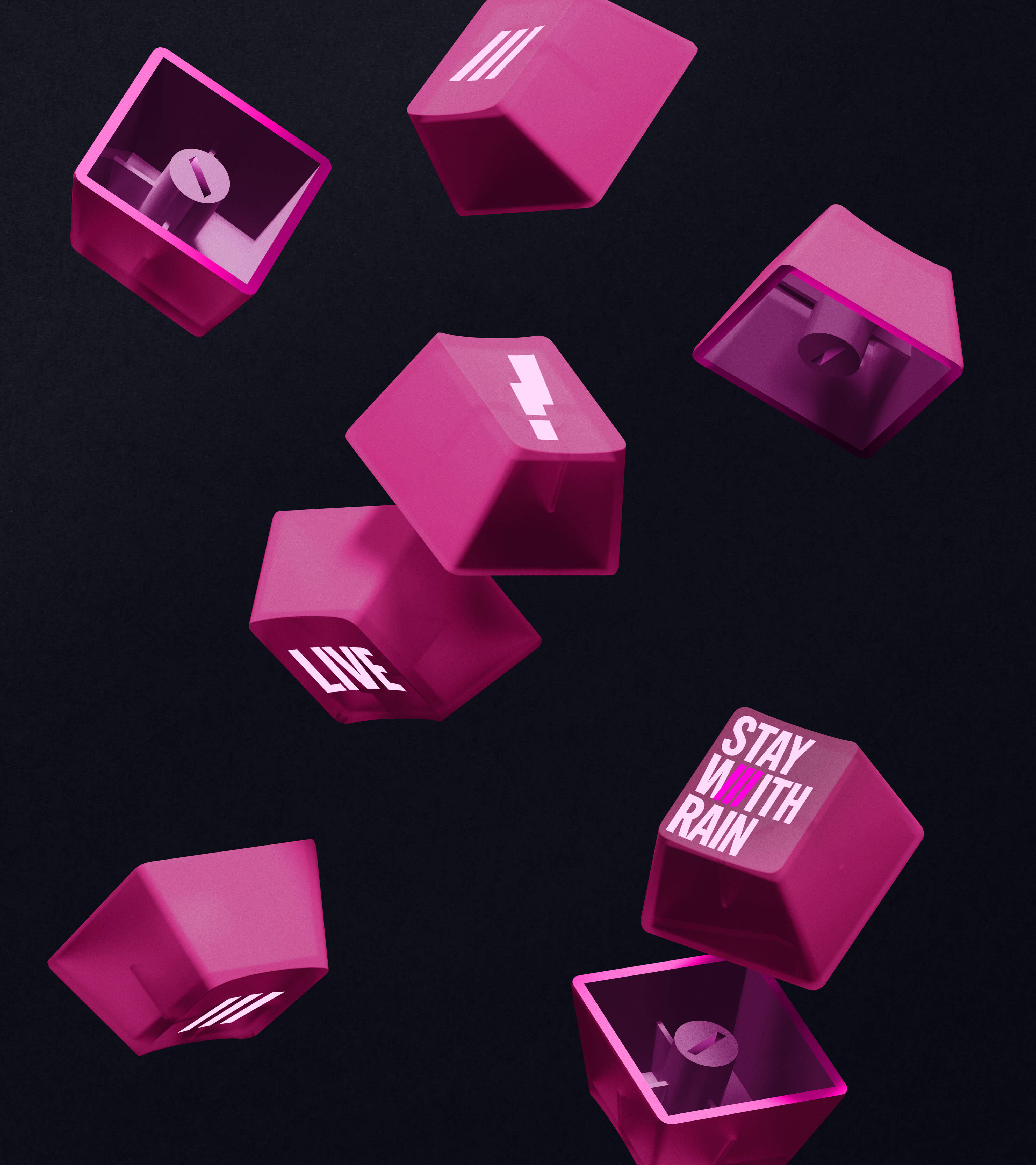 TV Rain — 3D keycaps