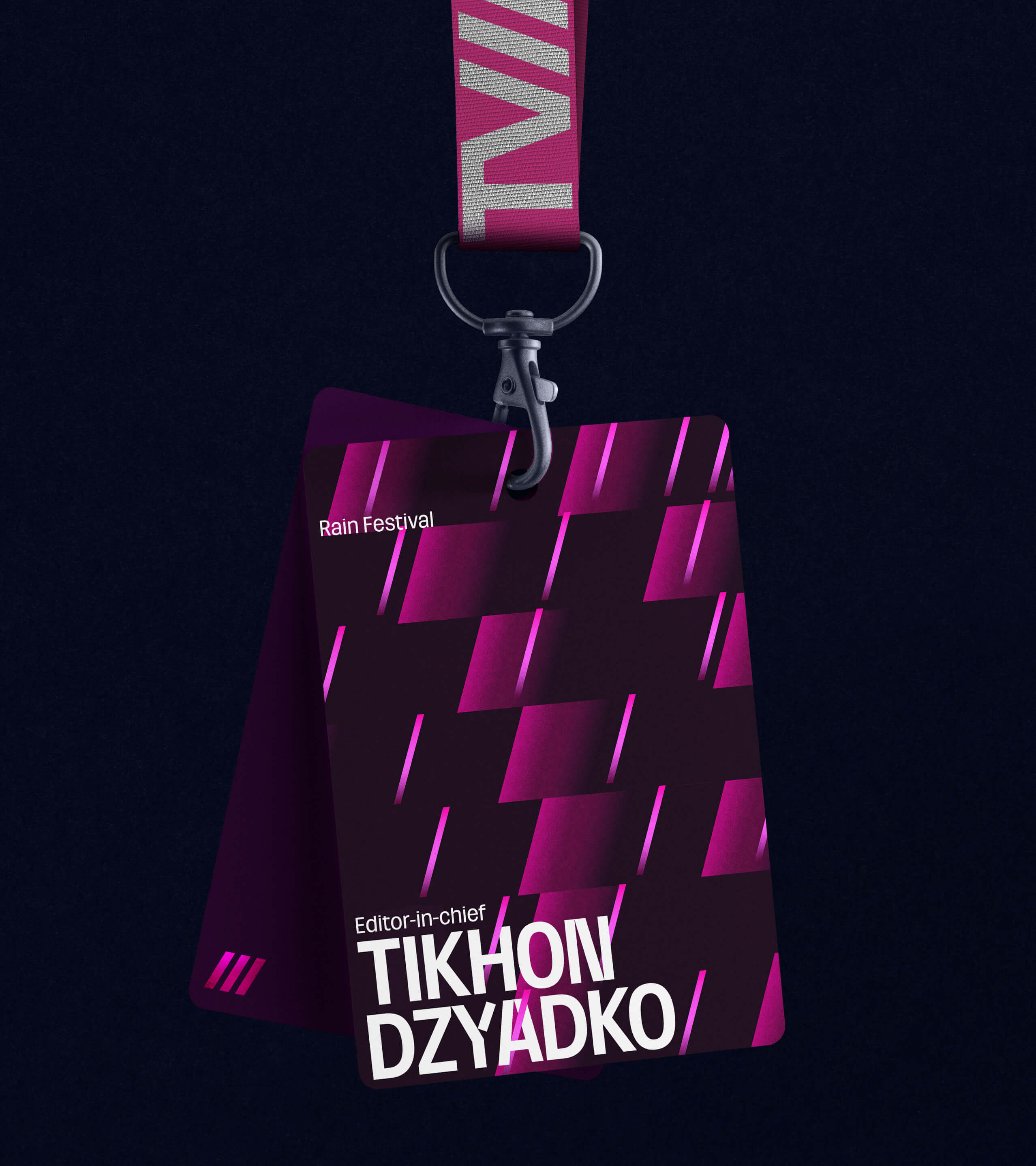 TV Rain — festival badge merch