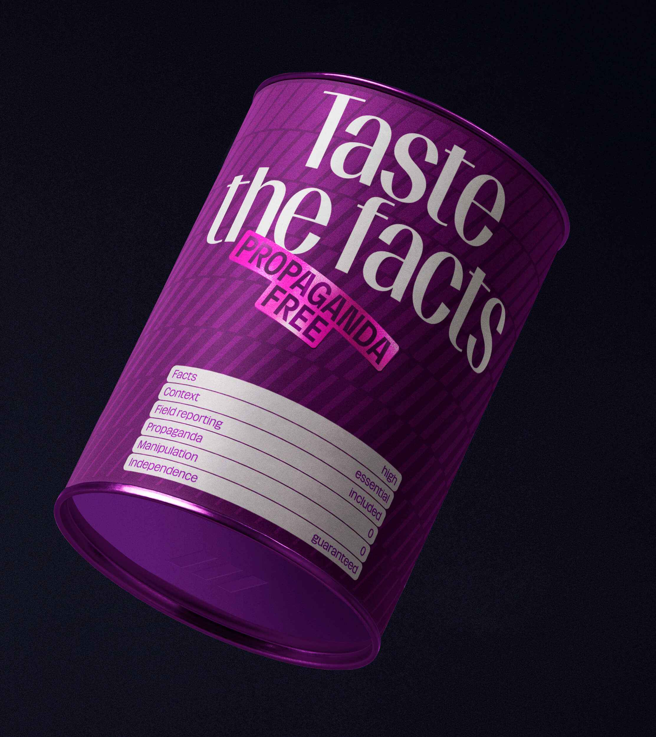 TV Rain — Taste the Facts can mockup
