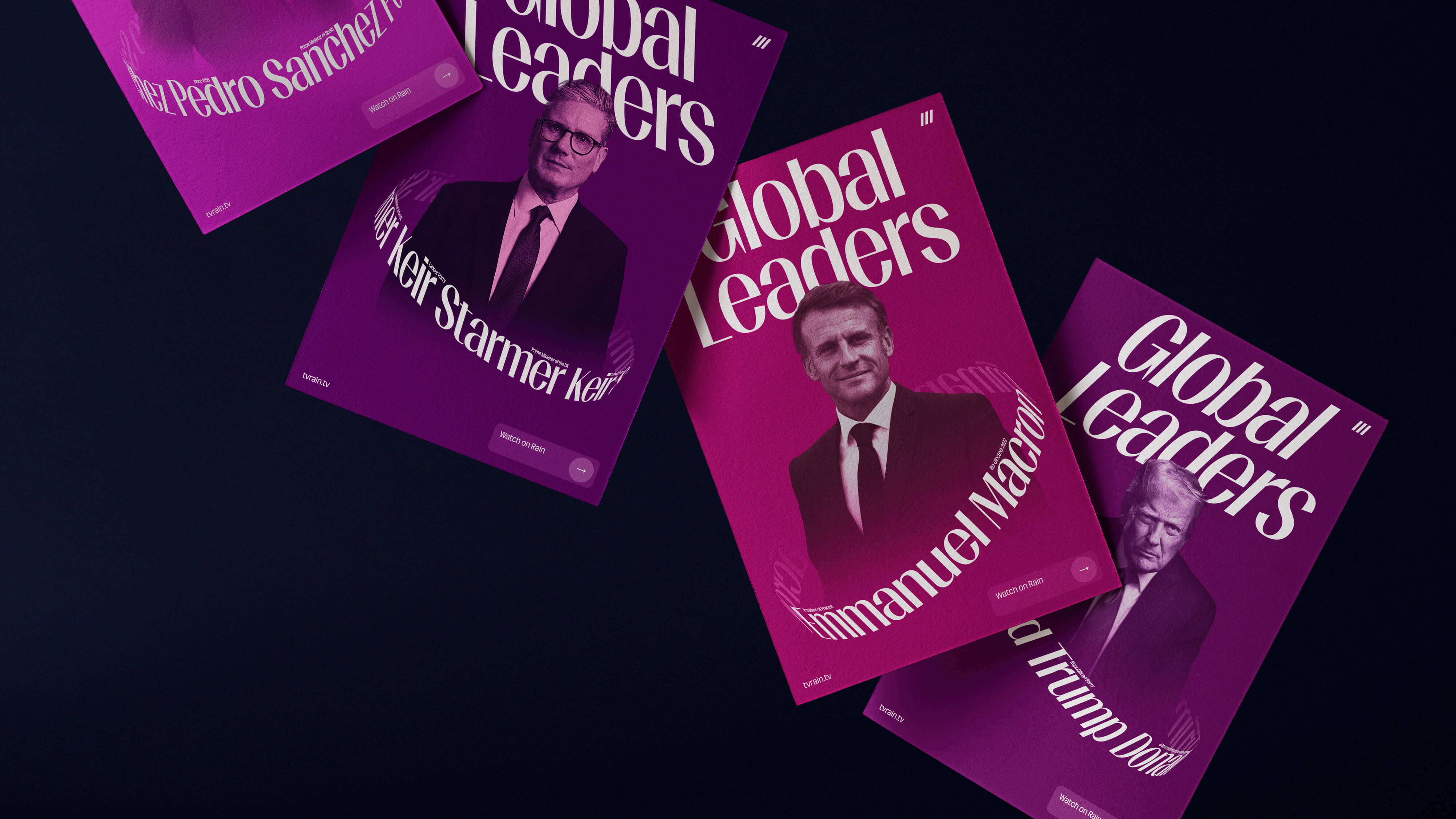 TV Rain — Global Leaders portraits